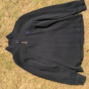 Men's medium black half-zip sweater polo by Ralph Lauren